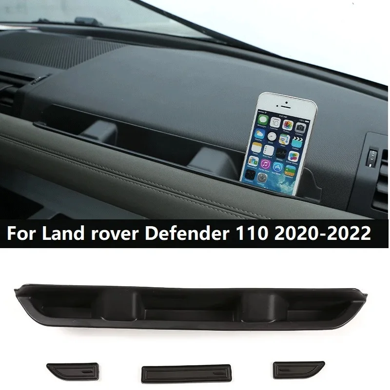 

For Land Rover Defender 110 2020-2022 Car Co-pilot Storage Box Armrest Central Box W/ Non-slip Pad ABS Interior Accessories