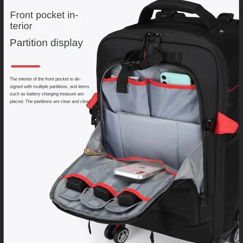 Multifunction Camera Bag Suitcase Backpack Digital Camera Trolley Case Professional Camera Travel bag Trolley Luggage Backpacks