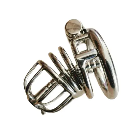 Cage de chasteté masculine en titane avec tube urétral Cage à coq en acier personnalisable pour hommes serrure à pénis CBT en métal dispositif de chasteté personnalisé