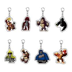Gorilla Tag Monkey Cartoon Anime Keychains Chimp Jocko Mobile Phone Backpack Pendant