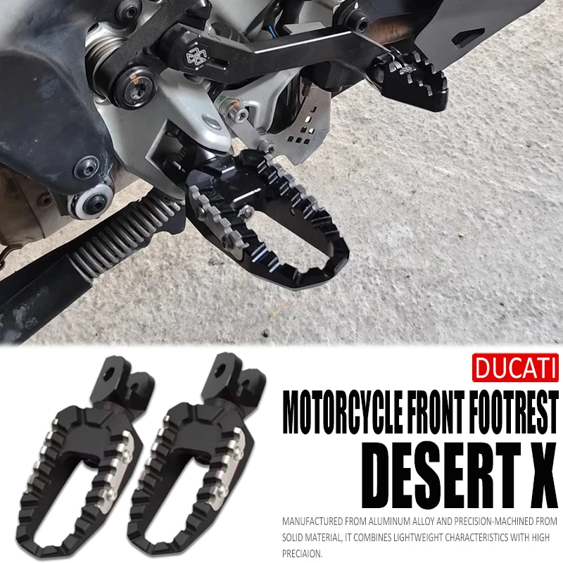 

For Ducati Multistrada V4 S / Sdeporte / Pikes Peak / Rally 2020 2021 2022 2023 2024 Motorcycle Universal Foot Pegs Footrest Kit