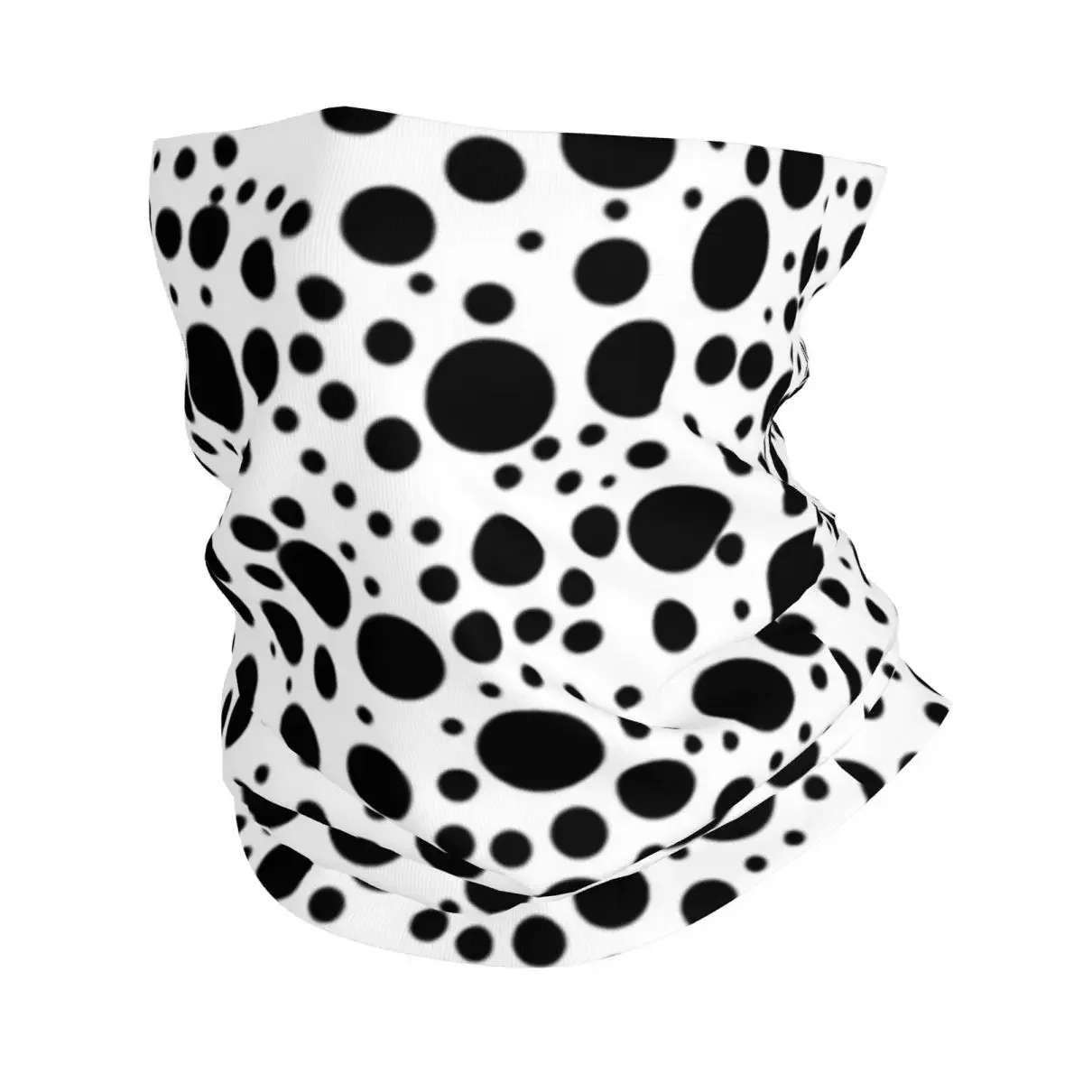 Dalmatian Spots (blackwhite) Bandana Neck Gaiter Printed Wrap Scarf Multi-use Cycling Scarf Outdoor Sports Adult Breathable