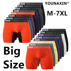 1 Pieces Big Size Men Underwear Sexy Panties Bamboo Fiber Knickers Boy Underpants Long Undies Crotch Opening Sport Boxers Briefs