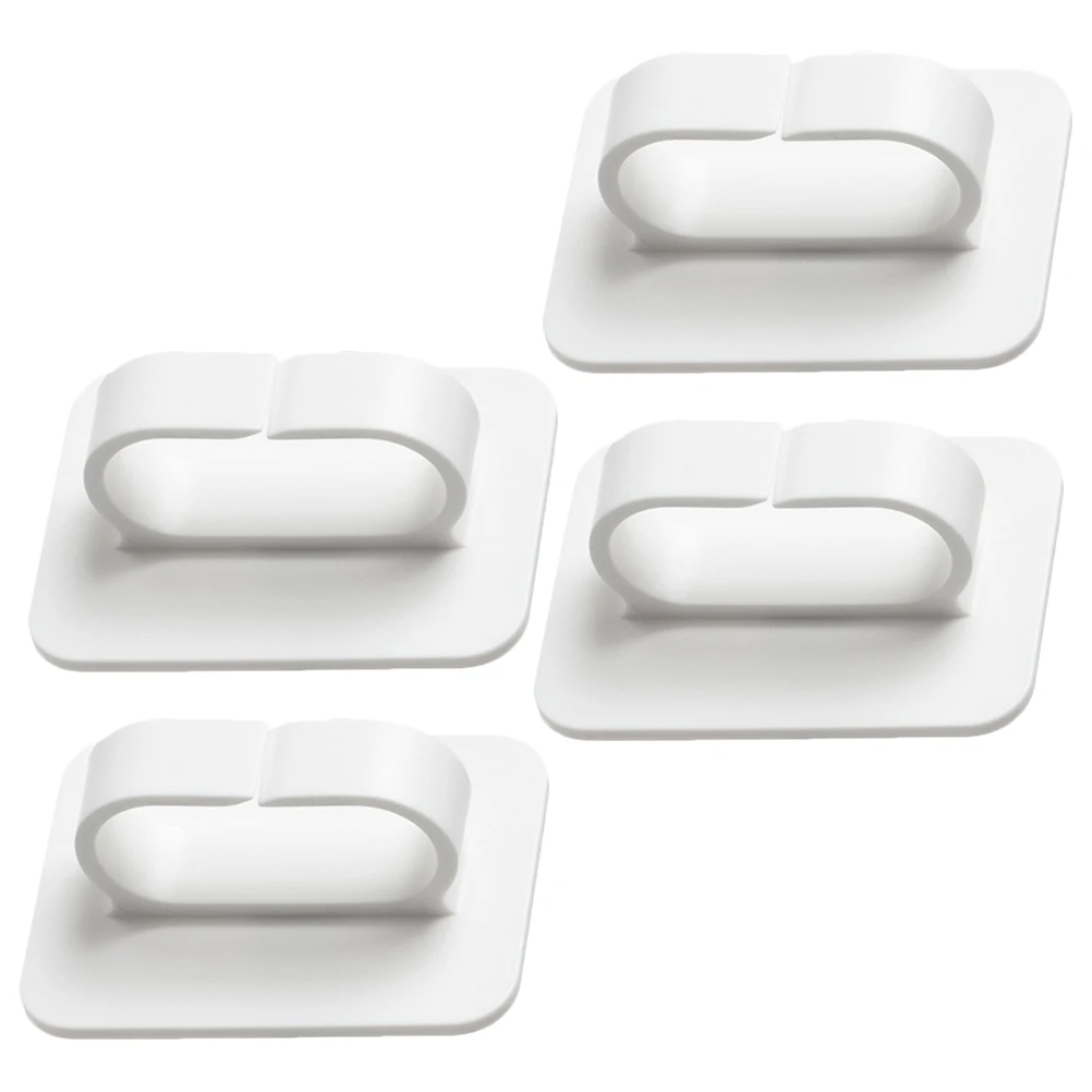 

4pcs Key Hook Heavy Duty HIPS Bathroom Stick On Wall Hooks Towel Hooks Stick On Wall for Keys Glasses Decorative