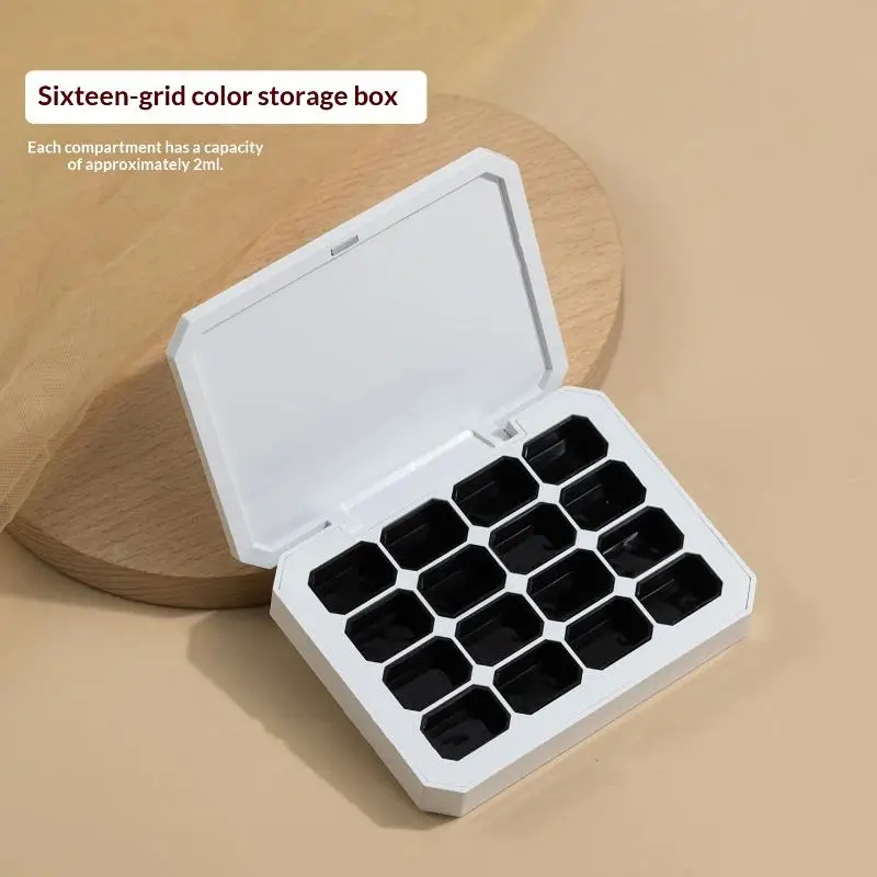 4/16 Grids Empty Magnetic Nail Palette Box Solid UV Gel Storage Case DIY Manicure Tool For Ombre Gel Nail Polish Fast Painting