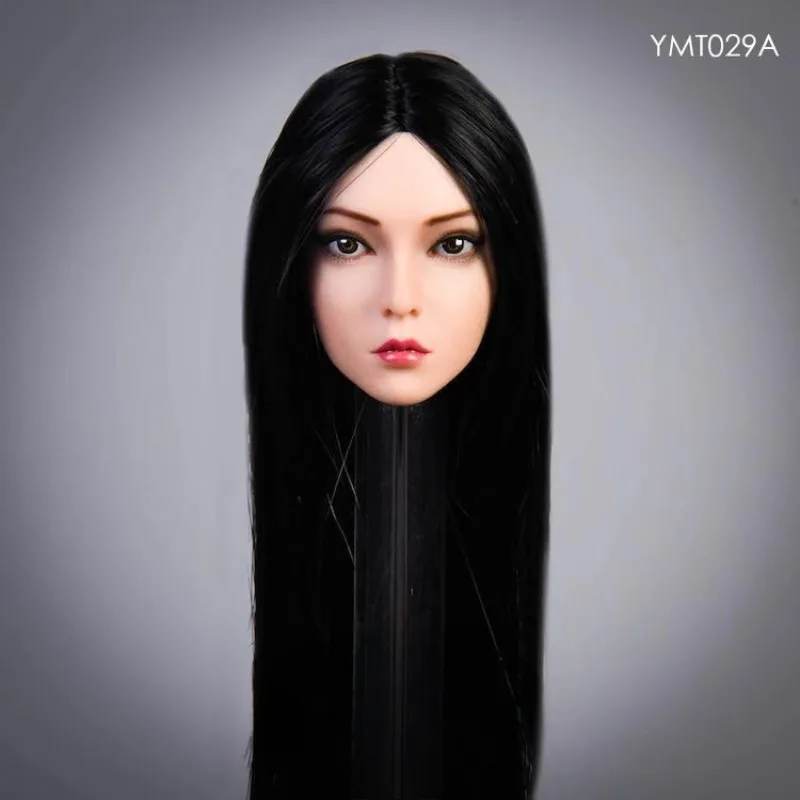 YMTOYS 1/6 Scale YMT029 Rose Long Haired Beauty Head Sculpt Carving for 12inch Action Figures Wheat Skin Body Model