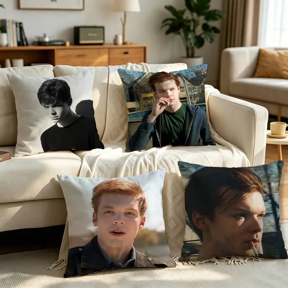 

Cameron Monaghan S-Shameless Pillow cover Simple solid color design Surprise For Multiple Bedroom Styles.