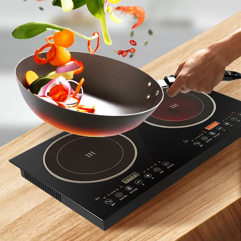 

for 20V/110V Dual-Head Commercial Desktop Ceramic Stove Embedded Electric Induction Cooker Hot Pot Magnetic Stove Household Use