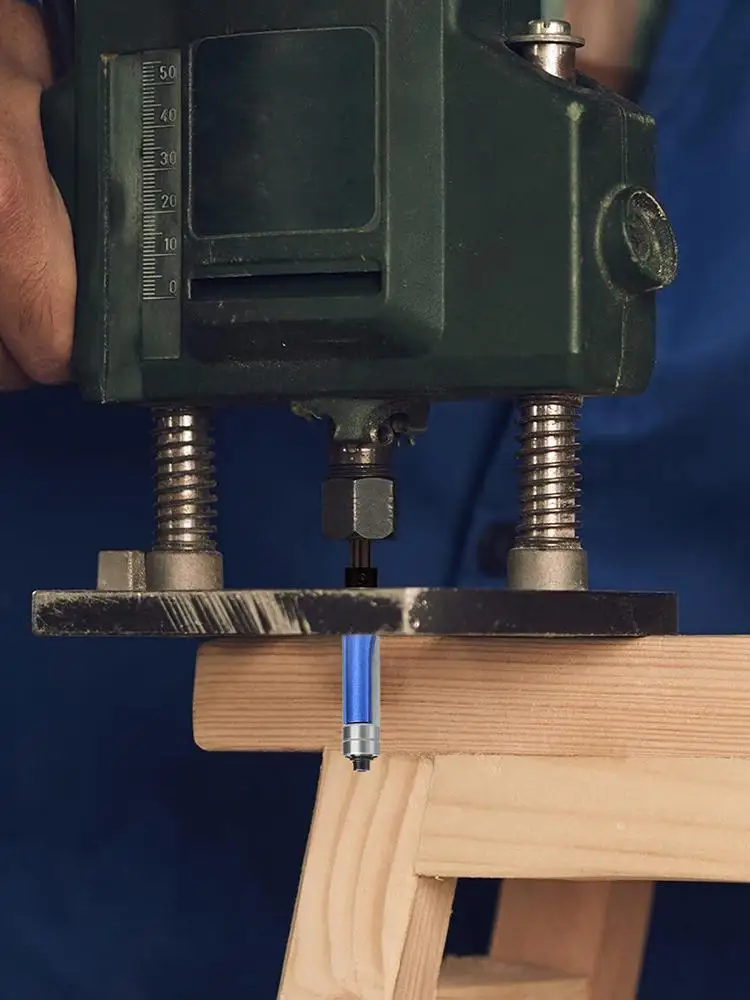 4 Pieces Long-lasting Alloy Top Bearing Flush Trim Router Bit Multifunctional Tool Flush Trim Router Bit Top Bearing For Home