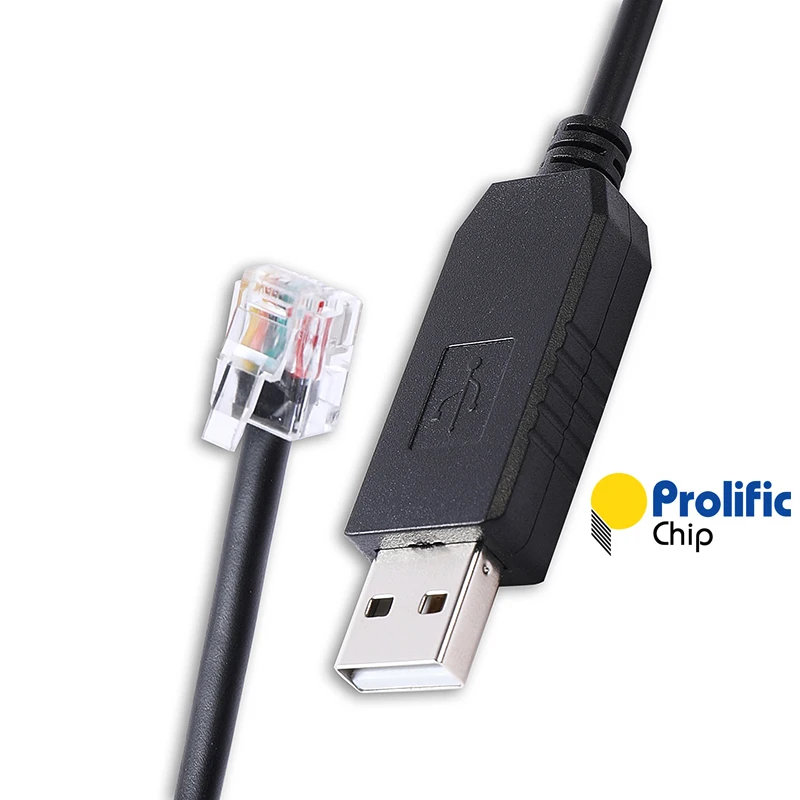 Unitronics PLC Programming Cable PL2303 USB RS232 to RJ11 6P6C Serial Cable For Downloading and Communication