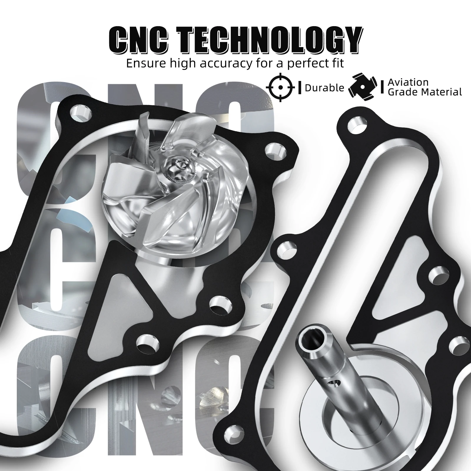 NICECNC Wasserpumpen-Laufradwelle für Yamaha Raptor 700 700R 2006-2022 ATV-Zubehör 6061 Aluminium Verschleißfestigkeit Effizienz – Detail 8