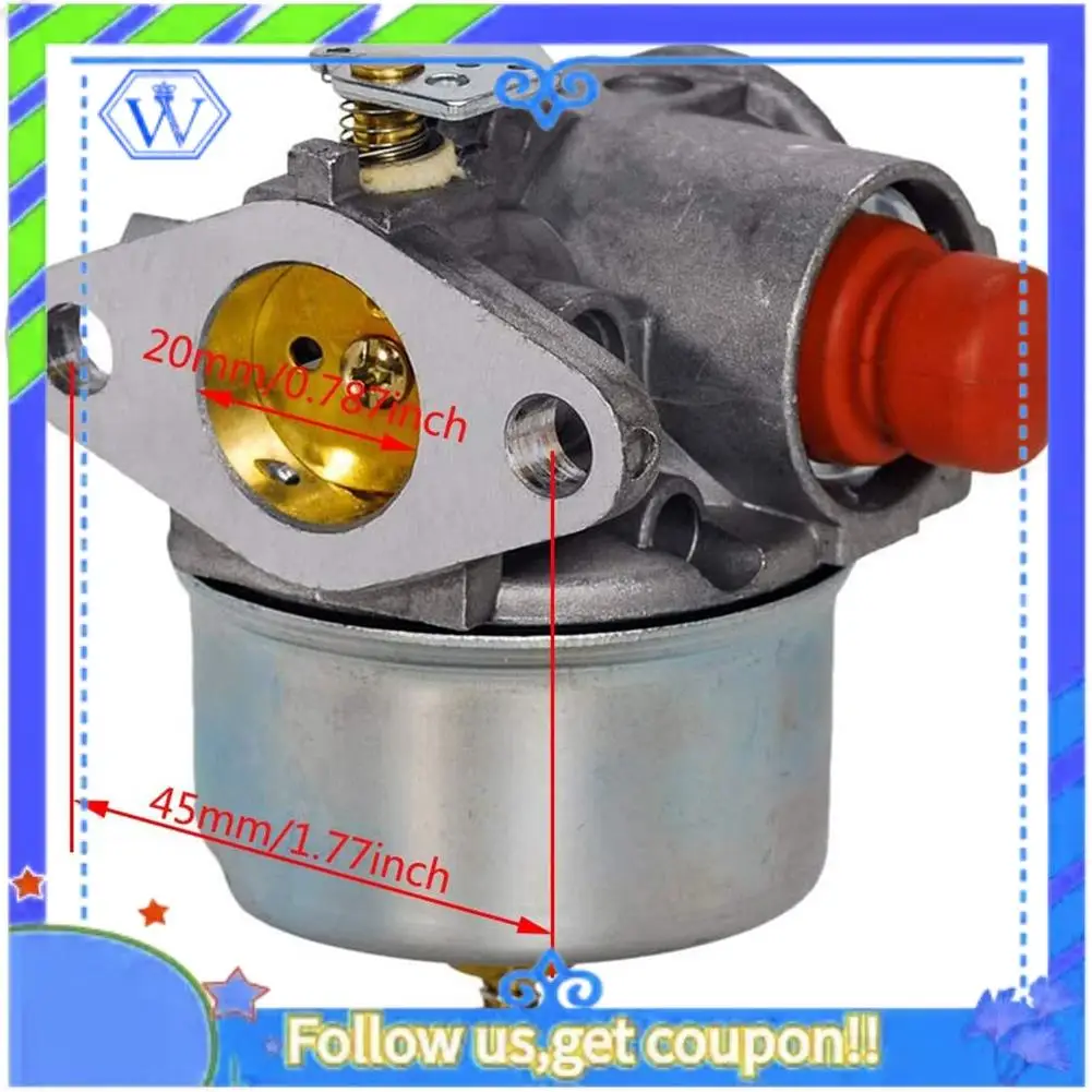 M46K-632795A Tecumseh TVS90 ECV100 TVS120 TVXL90 TNT120 LAV35 엔진 기화기 용 교체 공기 필터가있는 기화기