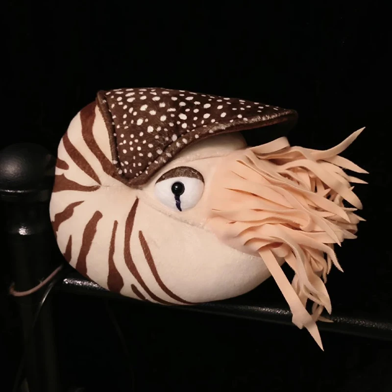 Simulated Animal Nautilus Nautiloidea Whelk Sea Snail Ocean Parrot Conch Wild Nature Model Plush Toy Stuffed Doll Girl Boy Gift