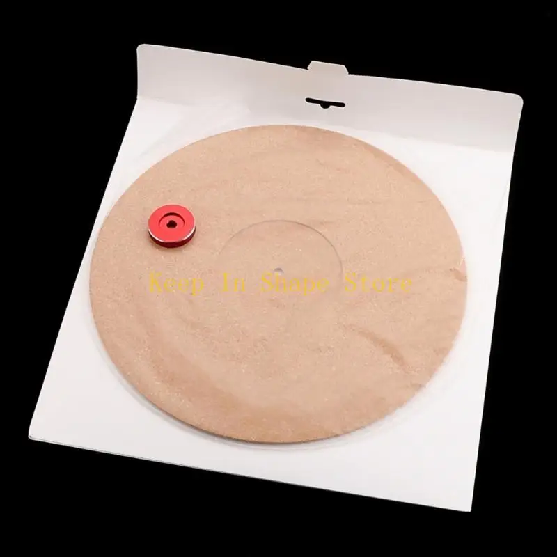 U1JC Cork Turntable Mat Anti-Static Slipmat Universal Turntable Slip Mat Durable