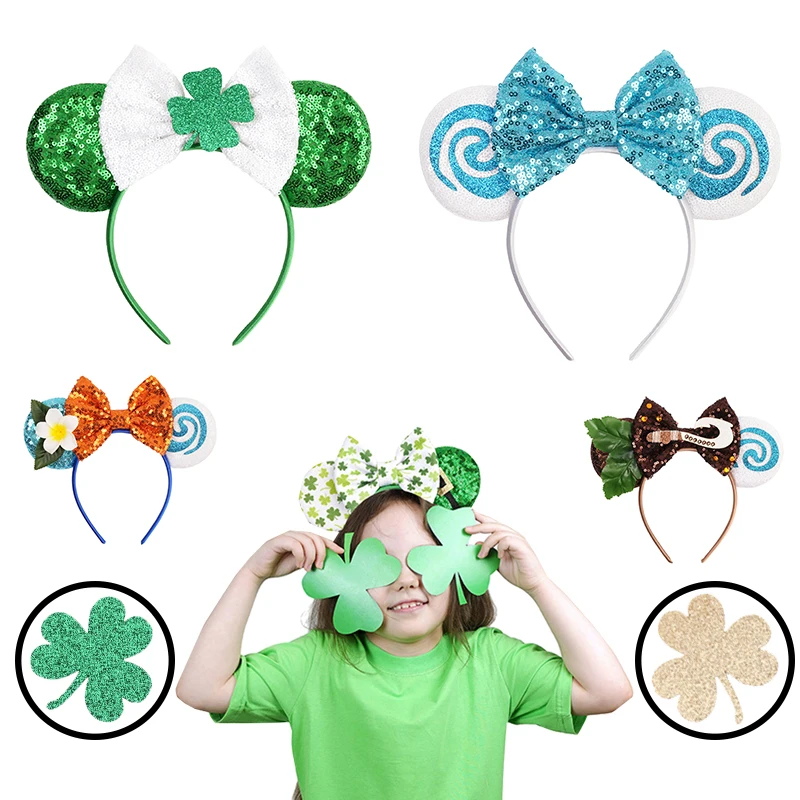 

1pc Disney Fun Headband Sequins Mouse Ear Hair Hoops Suitable Theme Park Party Banquets Wear Girl Personalized Hair Accessories