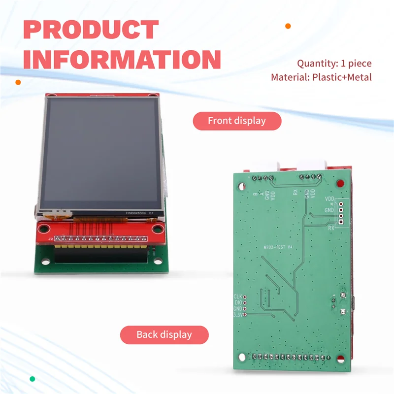 AS95-Sensor Reading Panel Sensor Module Display Panel 7 In1 Co2/PM2.5/TVOC/CH2O T&H Dust Detection Indoor Air Quality Sensor