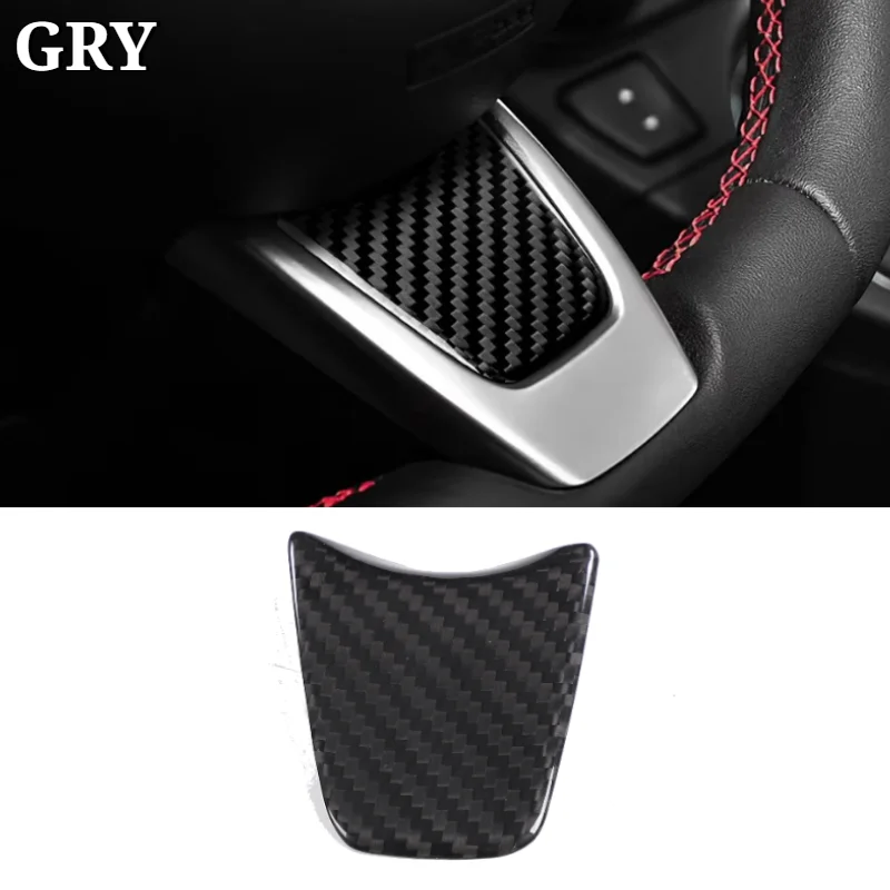 

Car Steering Wheel Chin Panel Cover Trim For Fiat 500 Abarth 595 2012-2019 Real Carbon Fiber Interior Accessories