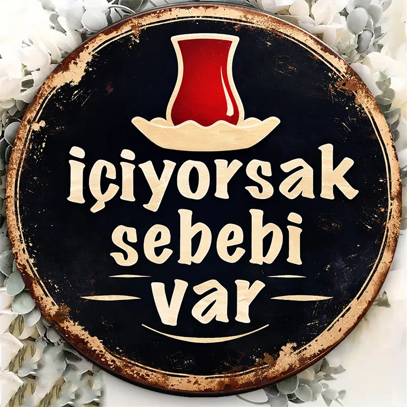 2D Flat, 1pc 8x8in/20x20cm 2D Flat Round Sign, 