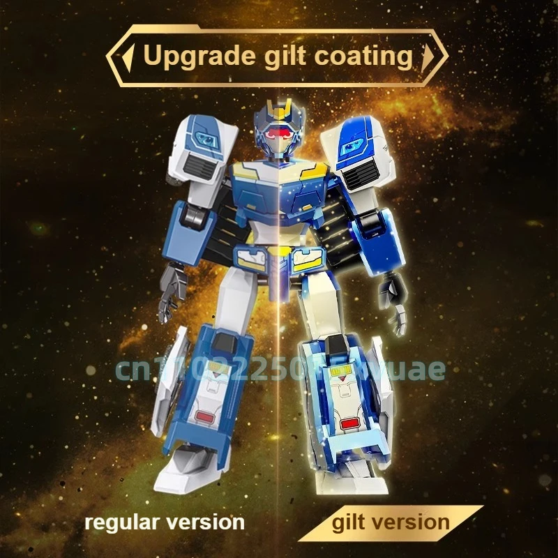 НОВЫЙ SEMBO METAL CARDBOT Строительный блок Аниме Черное золото Версия Ultimate Blue Cop Сборка Подвижная модель игрушки Детский подарок