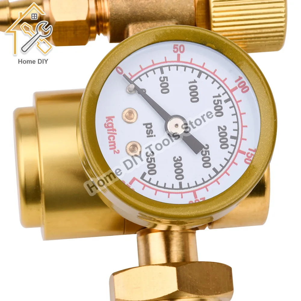 1-25 MPa Argon CO2 Mig Tig Flow Meter Gas Regulator Flowmeter Welding Weld Gauge Argon Regulator Pressure Reducer G5/8 Thread