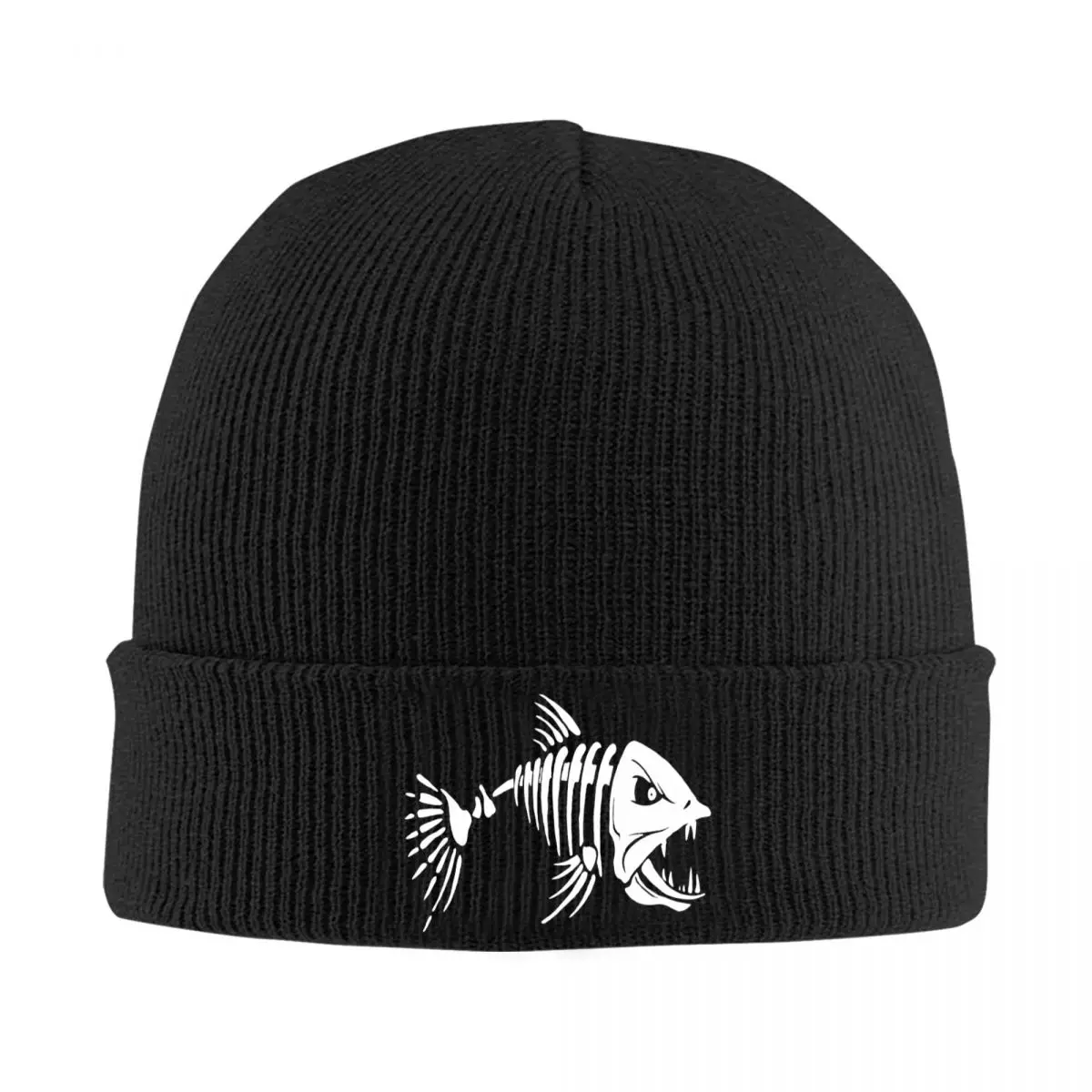 Pike Fish Knitted Hat for Women Men Skullies Beanies Winter Hat Acrylic Fishing Fisherman Casual Caps