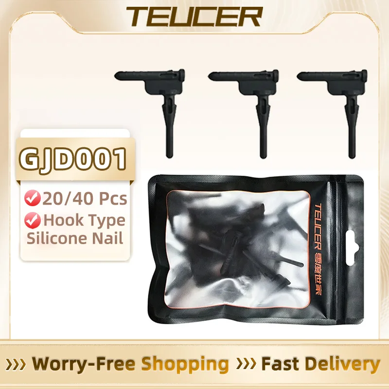 

TEUCER 20/40pcs Screw Pin Rivet Rubber PC Fan Noise Reduction Fans Anti Vibration Mount Silicone Screws Computer Accessories