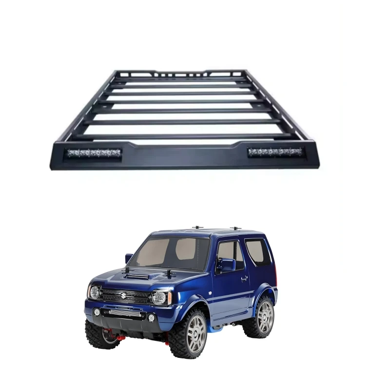 TELLIKA JB23 with light bar cargo box Roof Rack For Suzuki Jimny JB23W JB43 JB33 ACCESSORIES