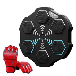 Timing Remind Blueteeth Connecting Countable Music Boxing Machine Gloves Set Wall Target Sandbag Agility Reaction Relax Training