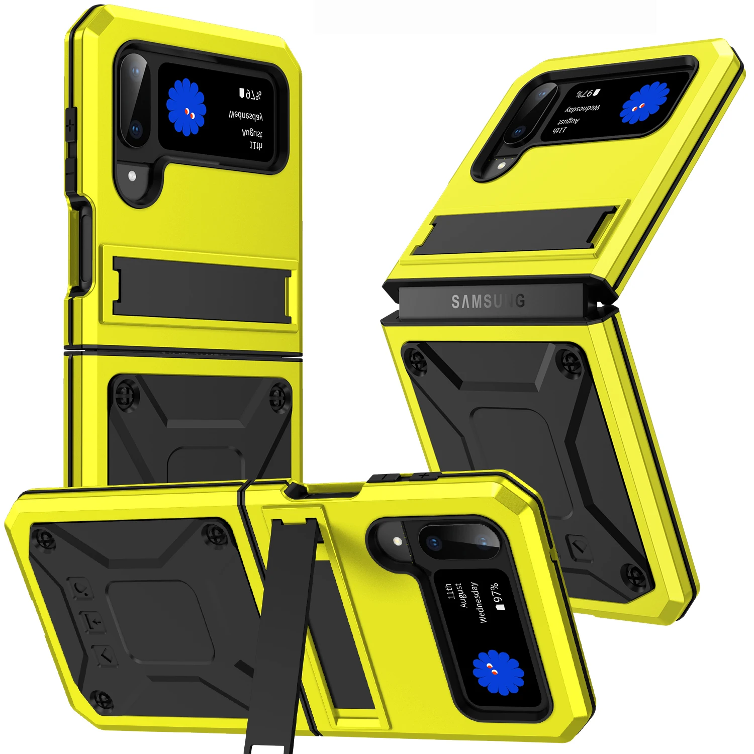 

Z Flip 3 4 Hinge Case Armor Shockproof Cover for Samsung Galaxy Z Flip 4 3 5G Military Full Protection Shockproof Bumper Fundas