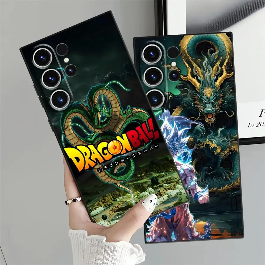 حافظة لهاتف سامسونج جالاكسي S21 FE S20 S25 Edge S23 Ultra S24 Plus من دراغون بول دراجون بول