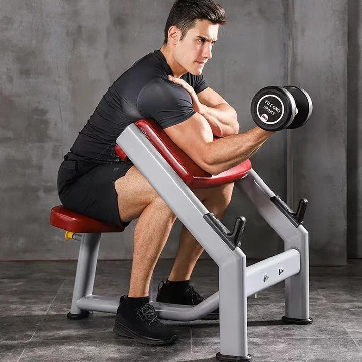 Biceps Frame ,Accessories Professional Gym Bench Frame Trainer Priest Chair Bench Strength Support Arm Bending Lift for Home Use