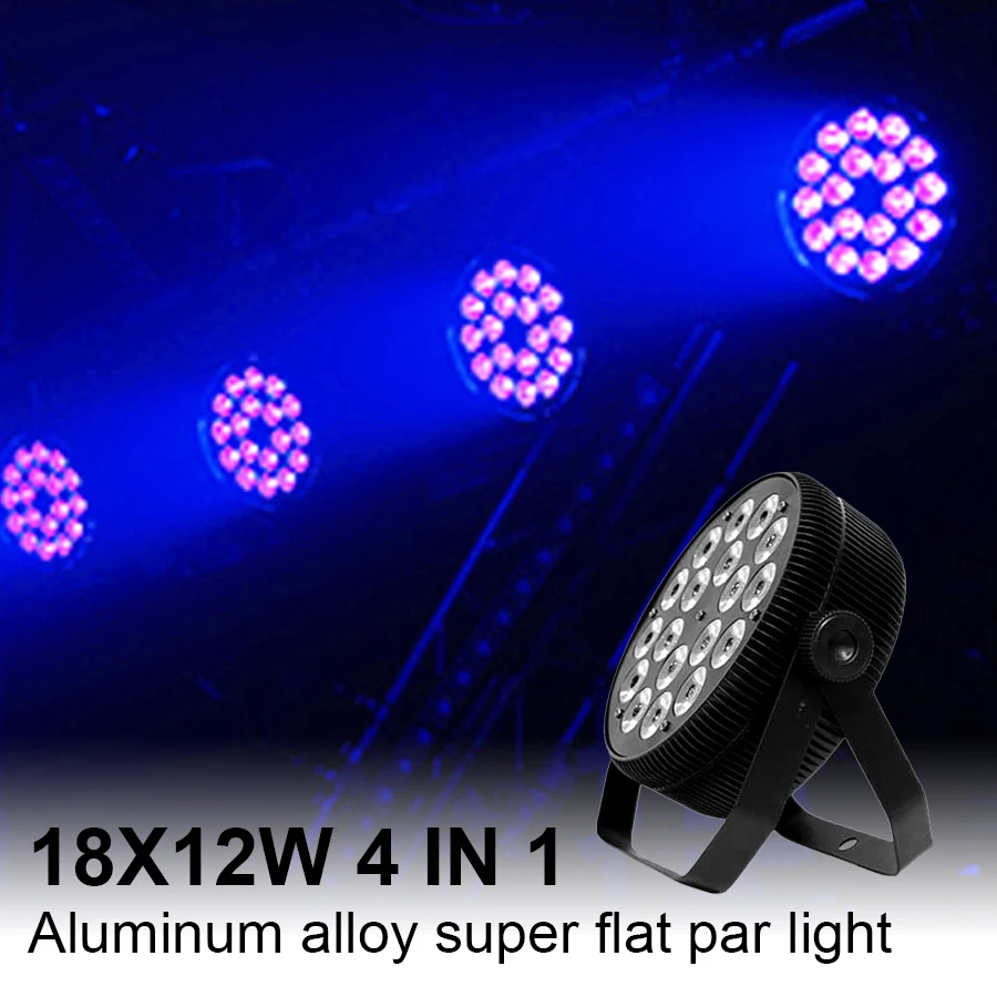 

LED Par lamp 18x4 RGBW 4in1 DMX stage DJ disco family party lamp club dyeing spotlight stage lighting equipment Christmas show