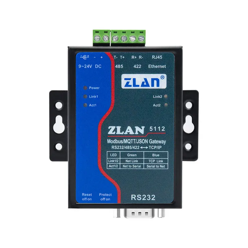 single-serial-port-server-rs232-485-422-to-ethernet-tcp-port-modbus-gateway-json-transmission-support-mqtts-zlan5112