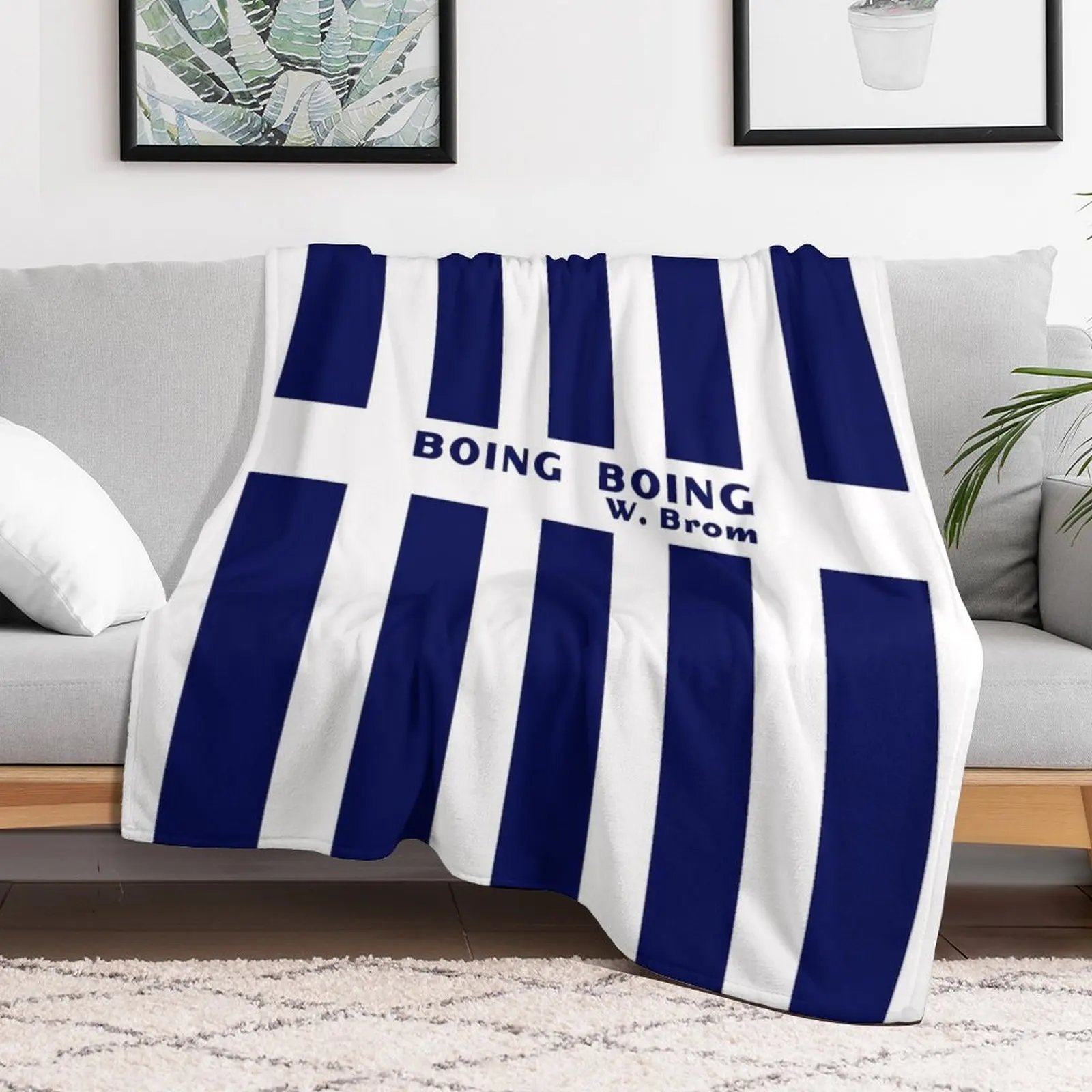 Boing Boing - W.Brom Throw Blanket For Decorative Sofa Decorative Sofa Beautifuls Blankets