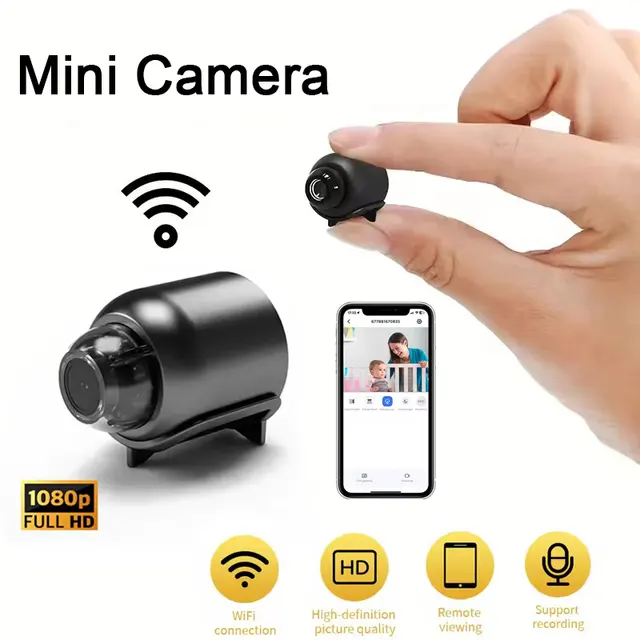 Compact 1080p Security Camera with Night Vision