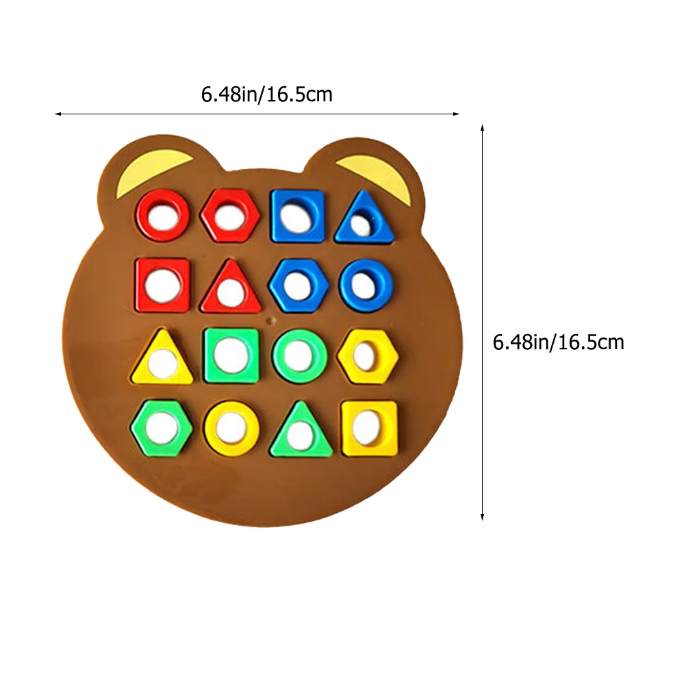 1 set 1 set geometrische vorm bordspel voor peuters van 2-4 jaar kleuraanpassing leerspeelgoed, zintuiglijk sorteerspeelgoed, vroeg