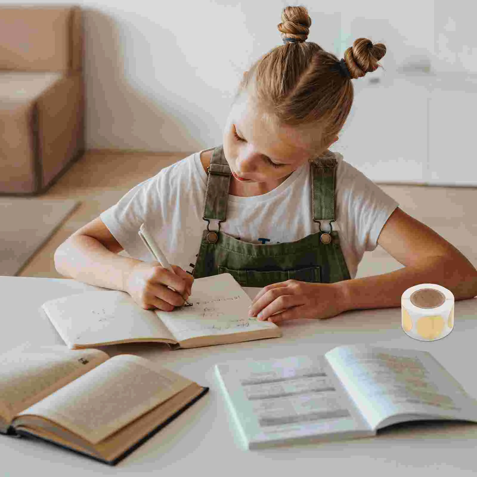 300 Round Scratch Off Stickers Self Adhesive Labels for Crafts Classroom Activities Bookmarks Gift Tags Projects Scratch