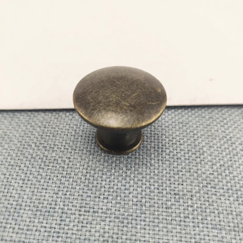 Decorative Drawer Knob Antique Bronze Cabinet Handle Alloy Round Floral Pull For Furniture Cupboard Wardrobe Door Modern