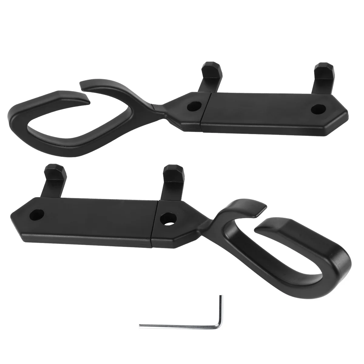 1 Set of 2-Piece Car Seatbelt Adjusters with Hooks, Car Seatbelt Organizer, Universal Vehicle Seat Hooks, Car Rear Seat Hooks, Seatbelt Hooks
