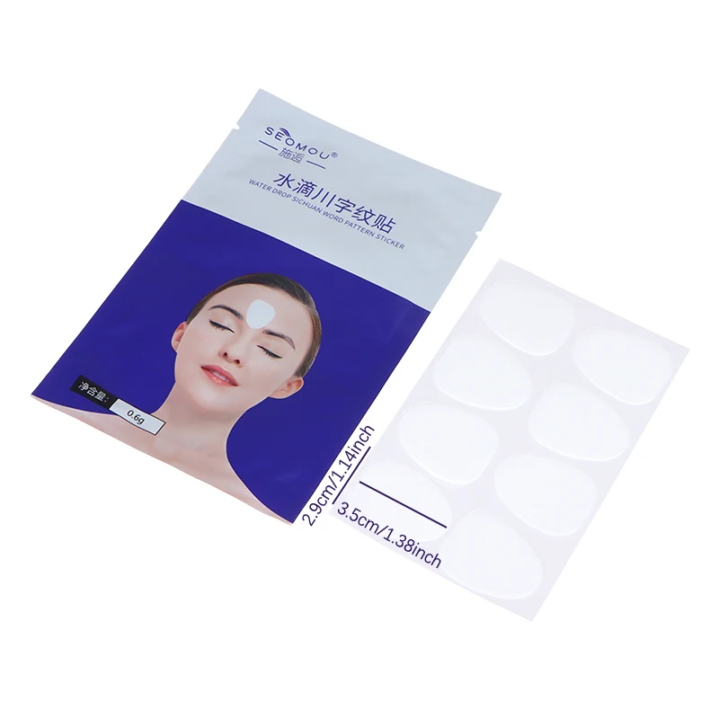 24PCS/Box Reusable Silicone Anti Aging Patch Face Forehead Beauty Sticker Anti-wrinkle Sticker Tightening Facial Mask Skin Care