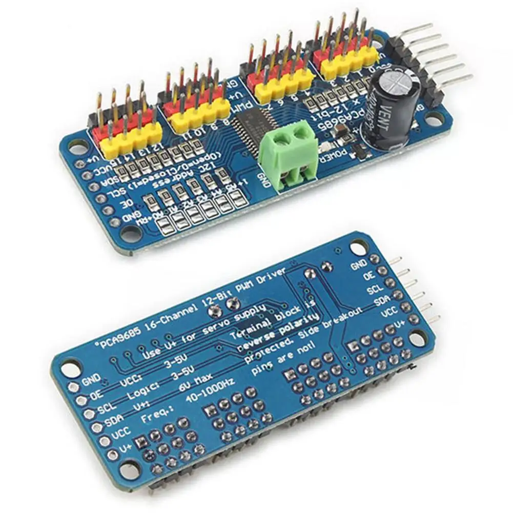 1 st PCA9685 16 Kanaals 12 Bit PWM Servo Driver Board IIC Interface PCA9685 Module Controller voor Arduino en Raspberry Pi Z6H6