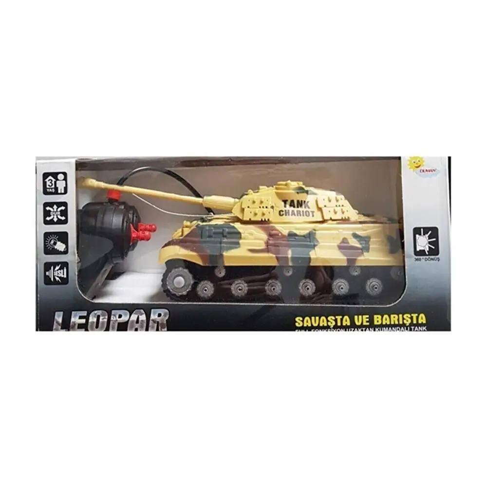 Controlled leopard Tank with voice and lighted toy