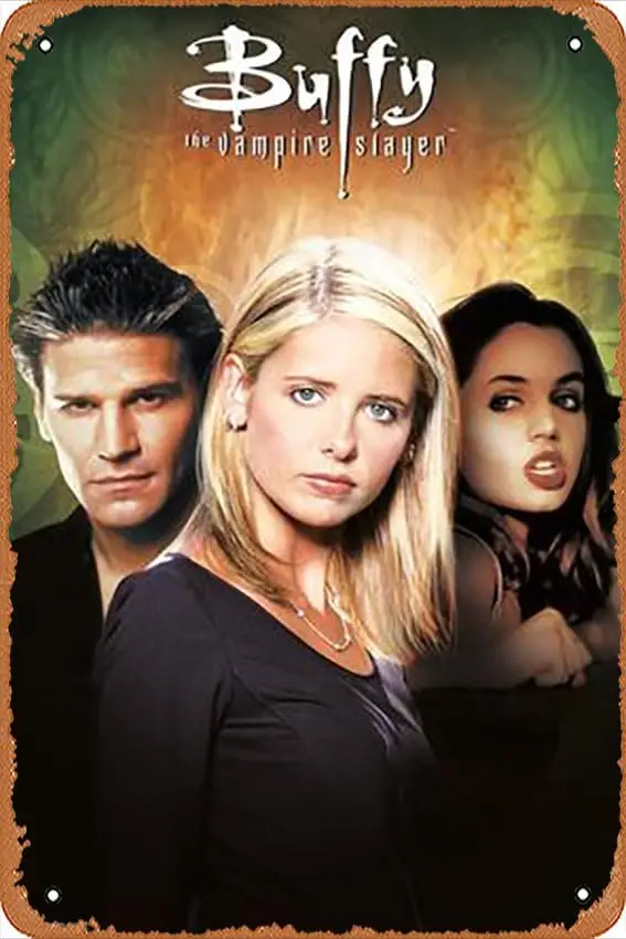 w1,Metal Tin Sign  - Buffy the - Season 3 One Sheet - Poster Metal Plaque Cafe, Bar, Home Wall Decor