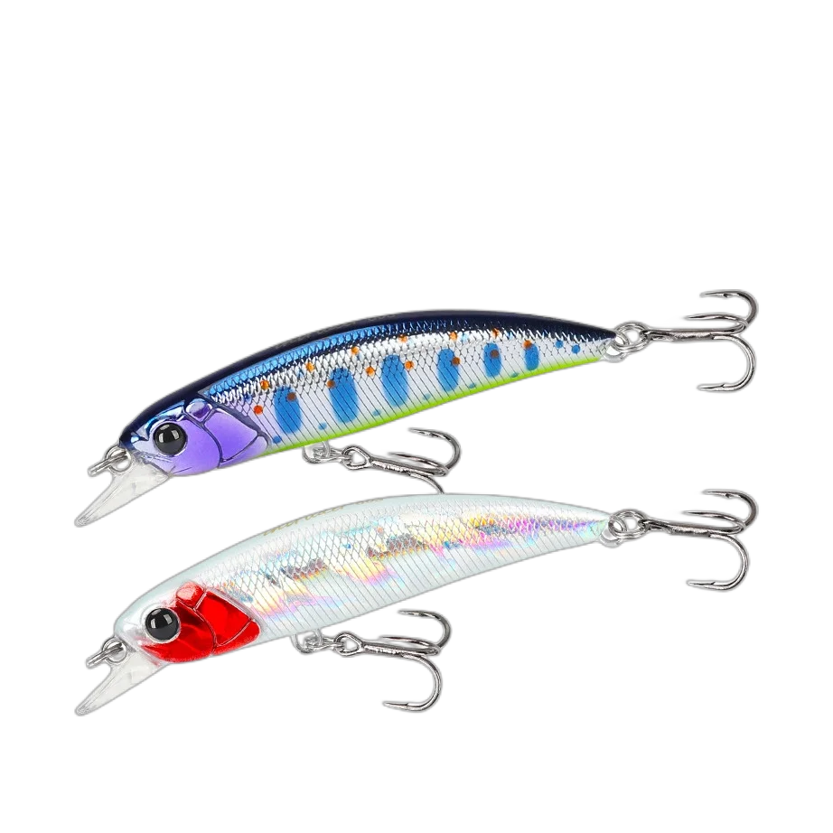 TSURINOYA 60mm 6.5g Sinking Minnow INTRUDER 60S richiamo di pesca artificiale trota luccio Wobbler Stream River Hard Baits Bass Jerkbait