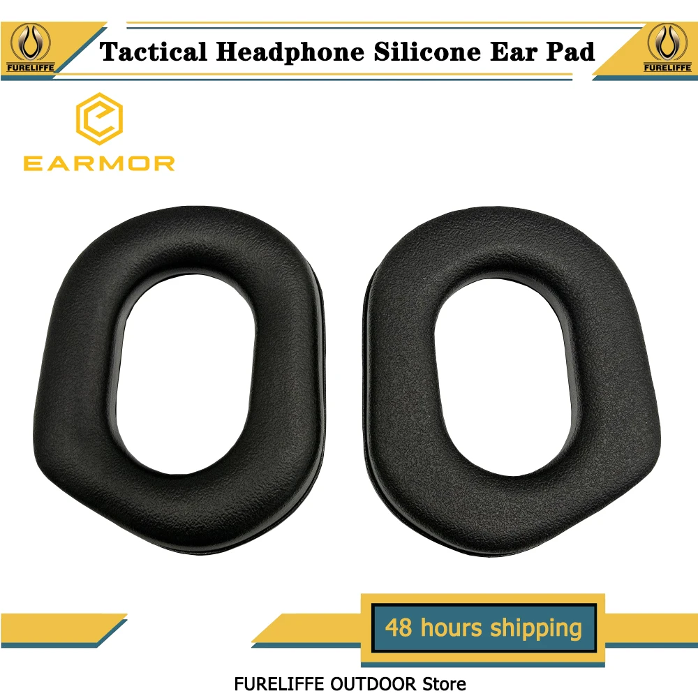 EARMOR S03 Tactical Headsets Ear Pad Pair,Silicone Ear Pad Headphone Accessories,Suitable for M31/M32/M31H/M32H Series Headsets