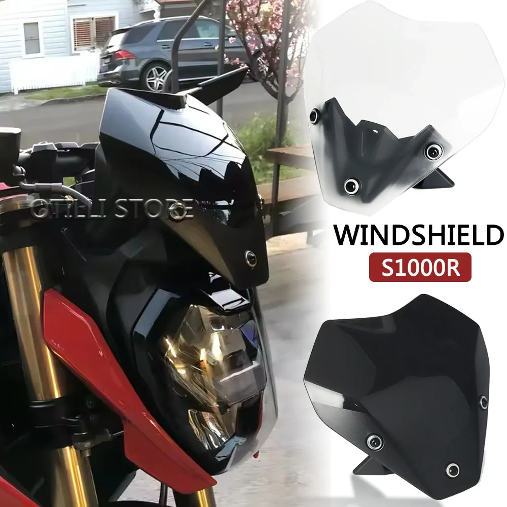 

NEW Motorcycle Spoiler Windscreen Windshield Wind Deflector Screen Shield Spoiler FOR BMW S1000R S 1000 R S 1000R 2021-2025 2024