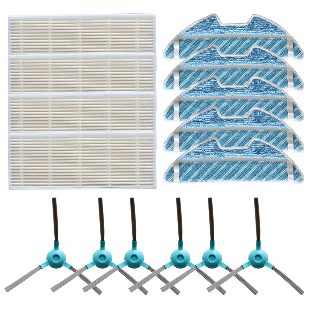 Side Brush Mop Cloths Filters For SENCOR SRV 4200BK 4250SL 2230TI 6250BK 9250BK 9200BK Vacuum Cleaner Parts Cleaning Tools