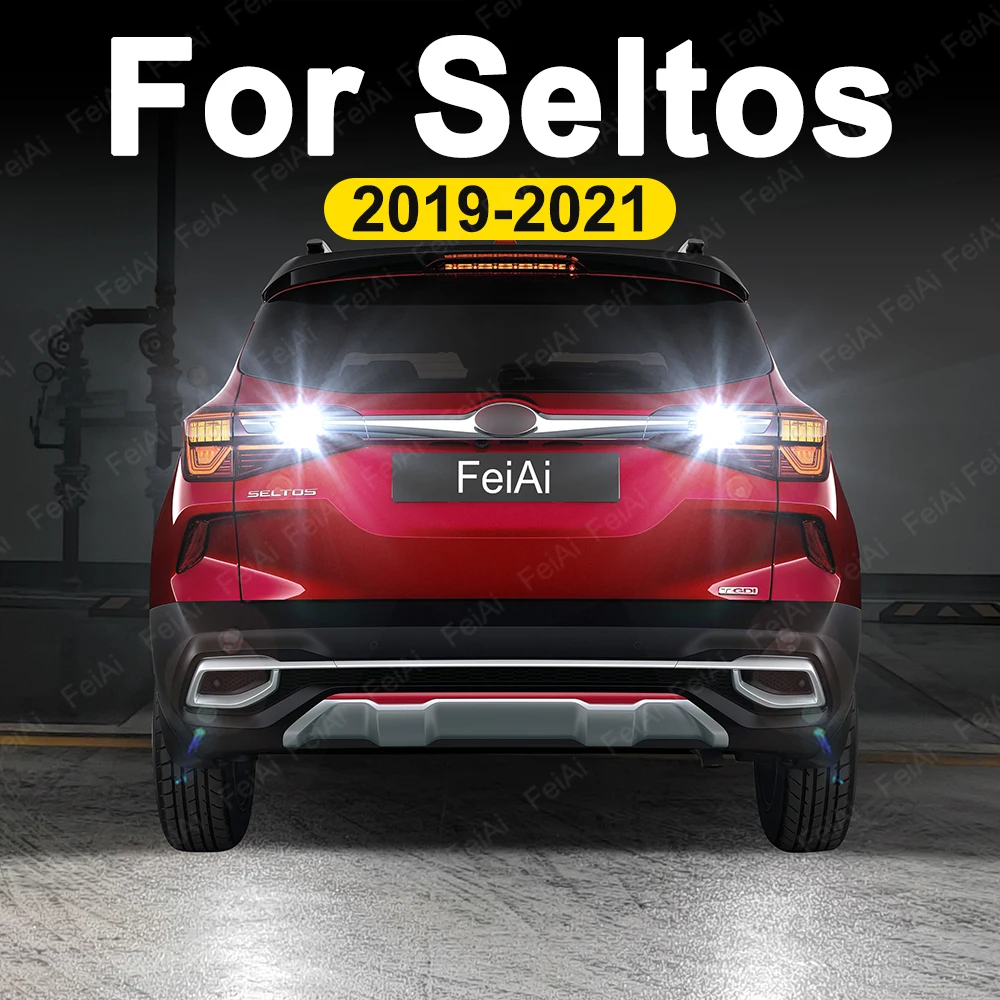 For Kia Seltos LED Reverse Lights 2019 2020 2021 Seltos Tuning Accessories Reversing Light Back Up Bulb SP2 SP2I White Flash