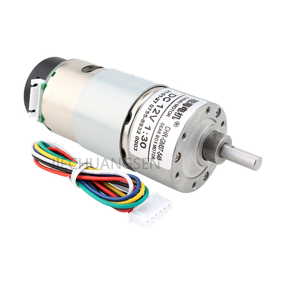 

37GB545 Hall speed encoder 11PPR dc gear motor,power + torque Balance car motor Low noise,Long life! FOR Vending machine