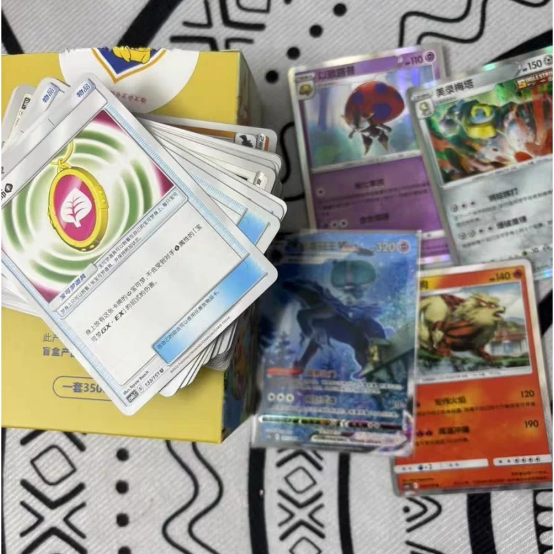 新発売！PTCGカード ブラインドボックス ポケットモンスター 簡体字版 RR 手描き イーブイ リザードン コレクションカード おもちゃ ギフト